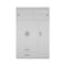 Tuhome Chile Armoire, Rod, 3 Door Cabinet, 2 Drawers, 2 Superior Adjustable Shelves, Metal Hardware, White CLB5949 - alternate 8